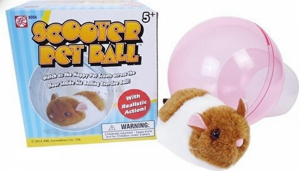 Westminster Happy Hamster - Brown, 4-Inch, Plastic Animal Toy Figure, Modern Style, Ages 3+