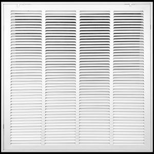 Fits 20x20 Duct Opening | Steel Return Air Filter Grille by Handua [Removable Door] for 1-inch Filters | Vent Cover Grill | White | HVAC Cold Air Intake Grille | Out Dim: 22 5/8"W X 22 5/8"H