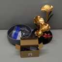 Indoor Tabletop Fountain Exquisite Meditation Desk Water Fountain Decorative Zen,4-Tier Lotus Desk Fountain,Home/Office Decor Housewarming Gift for Mom23154