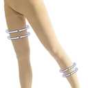 Beister Medical Compression Pantyhose for Women & Men, 20-30mmHg Graduated Support Tights, Opaque Footless Waist High Compression Stockings & Leggings for Varicose Veins, Edema, Flight, DVT (X-Large, Beige)