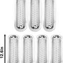 JeCar Chrome Front Mesh Grille Grill Inserts for 2007-2018 Jeep Wrangler JK & Unlimited