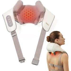 Breo N5 Mini Neck Massager with Heat, Electric Massager for Neck and Shoulder, Deep Massage at Home, Muscle Relaxation Gifts (Beige)