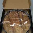 Acacia Wood 10" Lazy Susan Turntable Organizer for Table Top, Farmhouse Round Wooden Lazy Susan for Cabinet Kitchen Centerpieces Coffee Table, for Condiments Spices, Bathroom Vanity Tray Decor