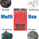 ROTATION Extra Long Precision Hook and Pick Set, 6-Piece Set, Chrome Vanadium Steel Shaft, for Remove Hoses and Gaskets, Auto and Electronics Maintenance Tools