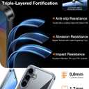 TORRAS Guardian Shockproof for Samsung Galaxy S25 Case, [12FT Military Grade Drop] Thin & Soft Touch for Samsung S25 Case, Transparent Protective Slim Case for Samsung S25, Diamond Clear