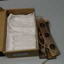 Mkono Plant Propagation Tubes, 3 Tiered Wall Hanging Terrarium with Wooden Stand Flower Vase Test Tube Glass Planter Stations for Hydroponic Cutting Home Garden Office Decor (Brown, Small)