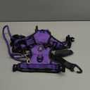 IVY&LANE No Pull Dog Harness for Large Dogs, Dog Vest Harness with Leash, Safety Belt and Storage Strap, Fully Adjustable Harness, 360° Reflective Strip, Soft Handle (Purple, XL)