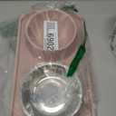 Cat Bowls for Food and Water,Premium Removable Stainless Steel Double Bowls with Non-Slip Bottom & Elevated Stand for Pet and Small Dogs,Upgrade Non-Spill Cat Food Bowls (Light Pink)