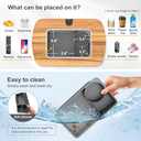 Lap Beanbag Tablet Pillow Stand,Adjustable iPad Holder with Snack Bowl,360 Rotating Clip for 4.7-13" Kindle,Phone,Tablet.Ideal for Hands-Free Reading and Relaxation on Bed,Couch,Recliner,Gray