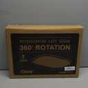 Oizeir Refrigerator Lazy Susan (2PK) - Clear Rectangular Fridge Organizer - Turntable Tray Lazy Susan for Refrigerator - Cabinet & Pantry Organizer - Smooth 360 Rotating Swivel Spinning Fridge Shelf (15.7" x 11.8" - 2-Pack)