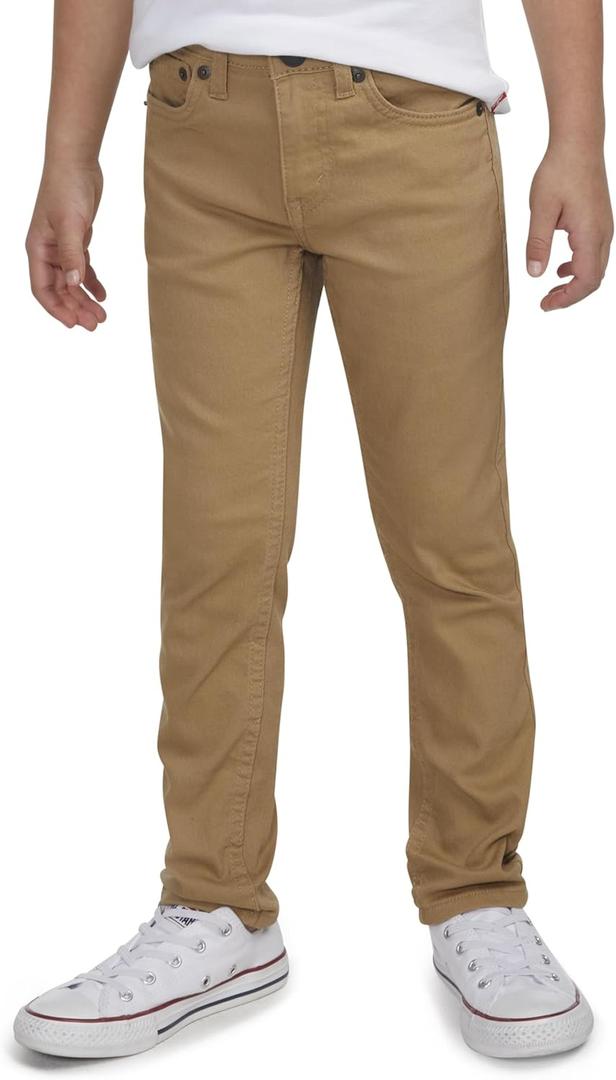 Levi's Boys’ 510 Skinny Fit Performance Jeans, British Khaki, 20