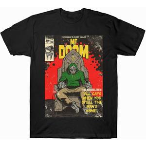 MF Doom Shirt Poster Tshirt Men Women Kids Soft Short Sleeve t Shirt Black 2XL MF Doom Shirt Poster Tshirt Men Women Kids Soft Short Sleeve t Shirt Black 2XL