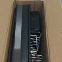 Sineng Expandable Dish Drying Rack,Stainless Steel Foldable Dish Rack with Cutlery Holder,Multifunctional Compact countertop Dish Drainer,Space Saving extendable Big Capacity Dish Holder (Black)