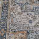 GAOMON 9x12 Area Rug for Living Room, 9x12 Machine Washable Vintage Rug Carpet for Bedroom Dinning Room, Distressed Area Rug Indoor Non Slip, Brown Blue
