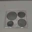 Gas Stove Burner Cap Set - 4pcs Metal Cooker Hat Replacement Kit, Burner Covers for Electric Stove, Includes 1 Large, 2 Middle, and 1 Small Cap (Flat)