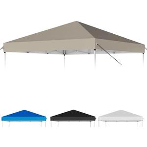 1010 Canopy Replacement Top, Pop Up Canopy Replacement Tent Cover for Straight Leg Frame, Waterproof Canopy Top Cover for Garden Patio Camping (Top Only)(Khaki)
