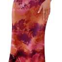 ZESICA Womens Summer Floral Spaghetti Straps Maxi Dress 2026 Sleeveless Square Neck Bodycon Beach Boho Long Dresses (Large, Purple)