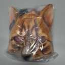 Valpeak 3D Cat Mask, Cat Headband, and Funny Cat Socks with cat Tails (Orange Cat Three-piece)