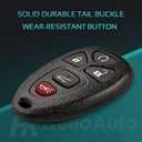 Key Fob Shell for 2007-2014 Chevy Suburban/Cadillac Escalade SRX, for 2007-2017 Tahoe Traverse, for 2007-2017 GMC Acadia Yukon/ Buick Enclave, OUC60270, OUC60221