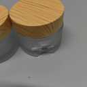 50 Gram/ml Glass Cosmetic Containers with lids，Round Frosted Cosmetic Jars with Leakproof lids,Small Empty Glass Sample Jars for Makeup Lip Scrub Balm Lotions Sample Eye Creams DIY (2 PACK 50ML)