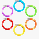 Assorted Fun Colors LED Flashing Tube Light Up Bracelets (Set of 20)
