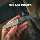 Benchmade - Mini Osborne, Every Day, Outdoor, Folding Knife, Reverse Tanto Blade with Black Carbon Fiber Handle (945-2)