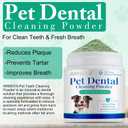 ARMOYA Dog Dental Powder - Teeth Cleaning Powder for Dogs - Dog Dental Care - Plaque & Bad Breath Off Powder Dog - Dental Care Supplies for Dogs
