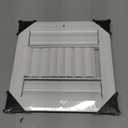 Fits 8x8 Duct Opening Aluminum 3-Way Adjustable Air Supply Grille by Handua | Curved Blade Register Vent Cover for Sidewall & Ceiling | White | Outer Size: 9.75" X 9.75"