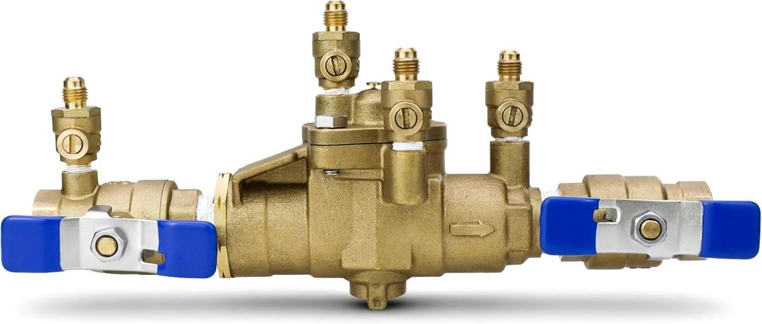 3/4" 009M3-QT Backflow Preventer,Reduced Pressure Zone (RPZ) Valve Assembly,Prevent Backpressure and Backsiphonage 009M3