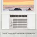 BEWAVE Window Air Conditioner Insulation Foam Panels, AC Side Surround Panels Kit with Top Seal Strip for AC Unit Indoor 2 Pack