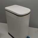 CEROELDA Small Bathroom Trash Can with Lid Soft Close-5L/1.3 Gal Slim Garbage Can-Metal Step Wastebasket-Rectangle Narrow Waste Bin for Office, Bedroom, Toilet, Live Room (Black)