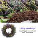 26'' Large Lavender & Eucalyptus Wreath for Front Door, Window - Artificial Eucalyptus Leaves Greenery Outdoor Wreath for Wedding Farmhouse Porch Wall Room Home Decor (Purple)