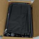 Furologee Clothes Racks for Hanging Clothes, Portable Rolling Garment Rack, Sturdy Metal Freestanding Cloths Racks with Wheels, Double Rods Wardrobe Rack for Bedroom Laundry Living Room