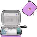 Klawdsky Carrying Case for Portable Nebulizer, Travel Medical Bag, Hard Emergency Medical Bag for Inhaler Spacer Case for Adults(Bag Only) (Purple)