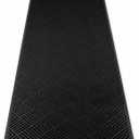 3' x 10' Commercial Runner Rug, Extra Long Front Door Mat, Hallway Runner Floor Mat with Non Slip Low Profile Backing, Indoor Outdoor Entryway Mat, Trap Dirt and Moisture for Patio, Garage, Black