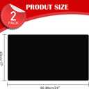 Thaibear Blank Car Magnets, 24" x 17", 2 Pack Car Black Door Magnets Signs for Vehicle, Rounded Corners Blank Flexible Magnet Sheet Stickers for Car to Advertise Business and Personalized Decal