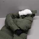 Pursky Men's Long Winter Coat Warm Sherpa Lined Quilted Puffer Jacket Waterproof Thicken Puffy Parka with Hood (Large, Army Green)