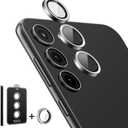 2 x SUPCASE Camera Lens Protector Designed for Galaxy S23/S23 Plus, [Scratch-Resistant] [Ultra-Thin] Tempered Glass Camera Lens Screen Protector (Silver)