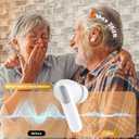 Hearing Amplifier with Bluetooth Auto Connect to Smartphone, Auto Listen to Songs and Sound Amplification, Noise Cancellation for Seniors and Adults with Mild to Moderate Hearing Loss