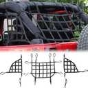 RT-TCZ Cargo Net, 3 Set Mesh Cargo Roof Net for Jeep Wrangler JK JKU 2007-2018 4 Door (Black)