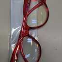 TEAPLMTT 2 Pack Cat Eye Blue Light Blocking Glasses for Women Trendy TR90 Frame Anti Blue Ray Eyesatrain Computer Eyeglasses (Red)