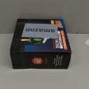 PowerFlow Garden Hose, NON-EXPANDABLE 25 Feet Premium Quality Stainless Steel Metal Water Hose with Durable Fabric Skin, Hose For Commercial, Residential Use, Bonus 10-way Spray Nozzle (25 Ft, Black)