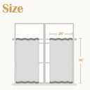 jinchan Floral Kitchen Curtains for Windows 36 Inch Linen Tier Farmhouse Cafe Curtains Country Botanic Small Window Rod Pocket Rustic Flax for Laundry Bathroom RV 2 Panels Blue on Beige
