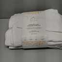 White Bath Towel Set of 6 - 100% Cotton Highly Absorbent Towels for Bathroom, 2 Luxury Bath Towels 650GSM, 2 Hand Towels, 2 Washcloths