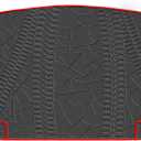 Trunk Mats Custom Fit for Jeep Compass 2017-2025 2026 Cargo Liners Black Red Rubber for All Weather Protection Heavy Duty Odorless