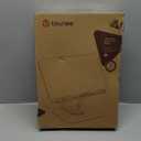 Tounee Book Stand for Reading, Adjustable Book Holder with 360 Swivel Base, Foldable Cookbook Stand Recipe Book Holder with Elastic Page Clips for Music Scores, Recipe, Tablet, Laptop-Silver