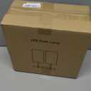 Set of 2 Smart Bedside Table Lamp with Wireless Charger & USB Port - Touch Control LED Desk Lamp for Bedroom, Dimmable Wooden Nightstand Lamp with Fabric Shade for Living Room, Kid's Room, (Cream)