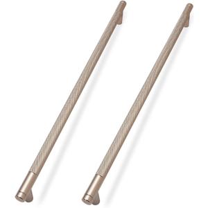 KOMOTIA 10 Pack Champagne Bronze Cabinet Pulls knurled 10 Inch Hole Centers Kitchen Cabinet Handles Drawer Pulls Cabinet Hardware