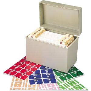 Smead AlphaZ ACCS Color-Coded Alphabetic Label, A-Z, Assorted Colors (67170) (1 X 1-5/8)