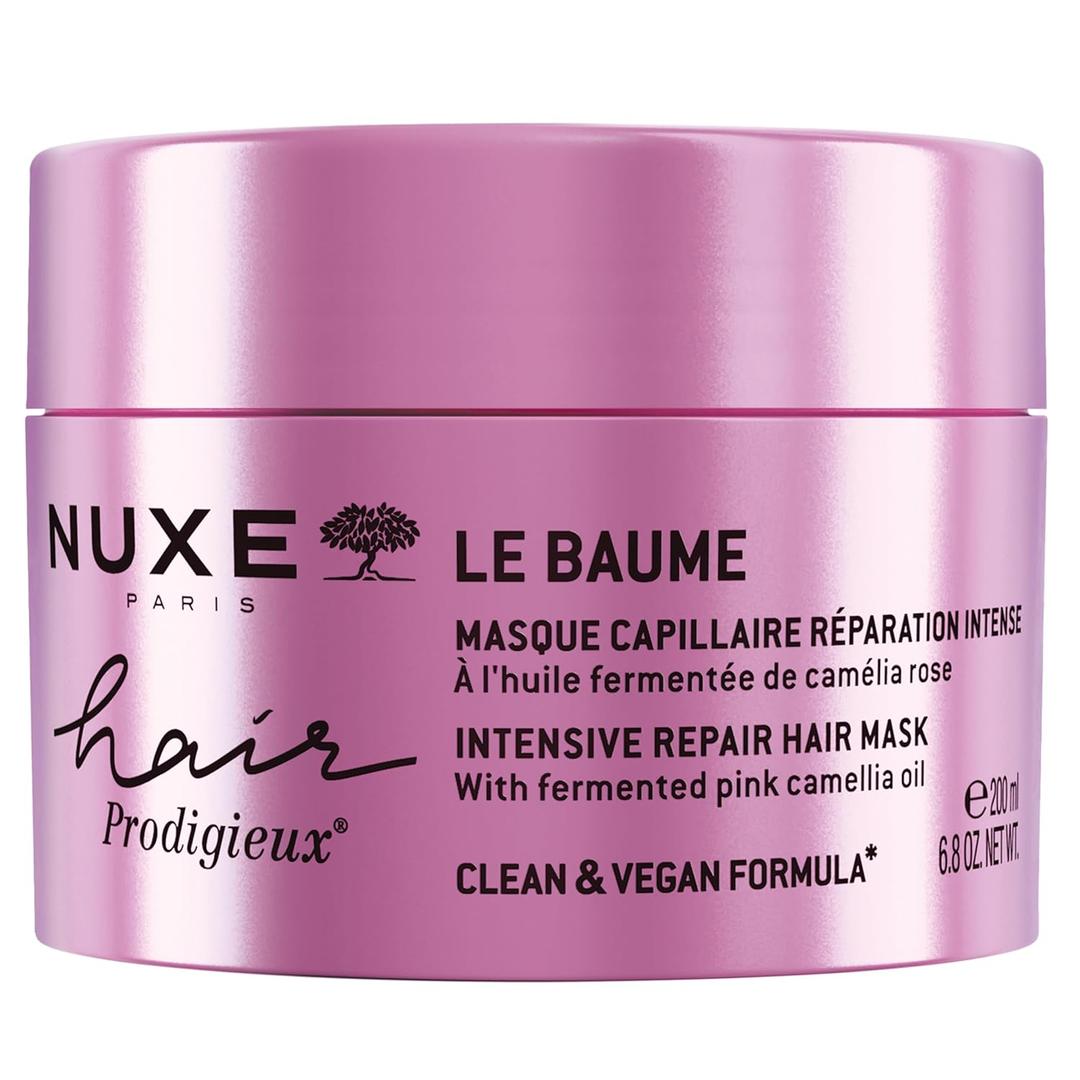 Nuxe Hair Prodigieux Intensive Repair Pre-Shampoo Hair Mask with Fermented Pink Camellia Oil for Dry or Damaged Hair, Silicone-Free, 6.8 Fl Oz